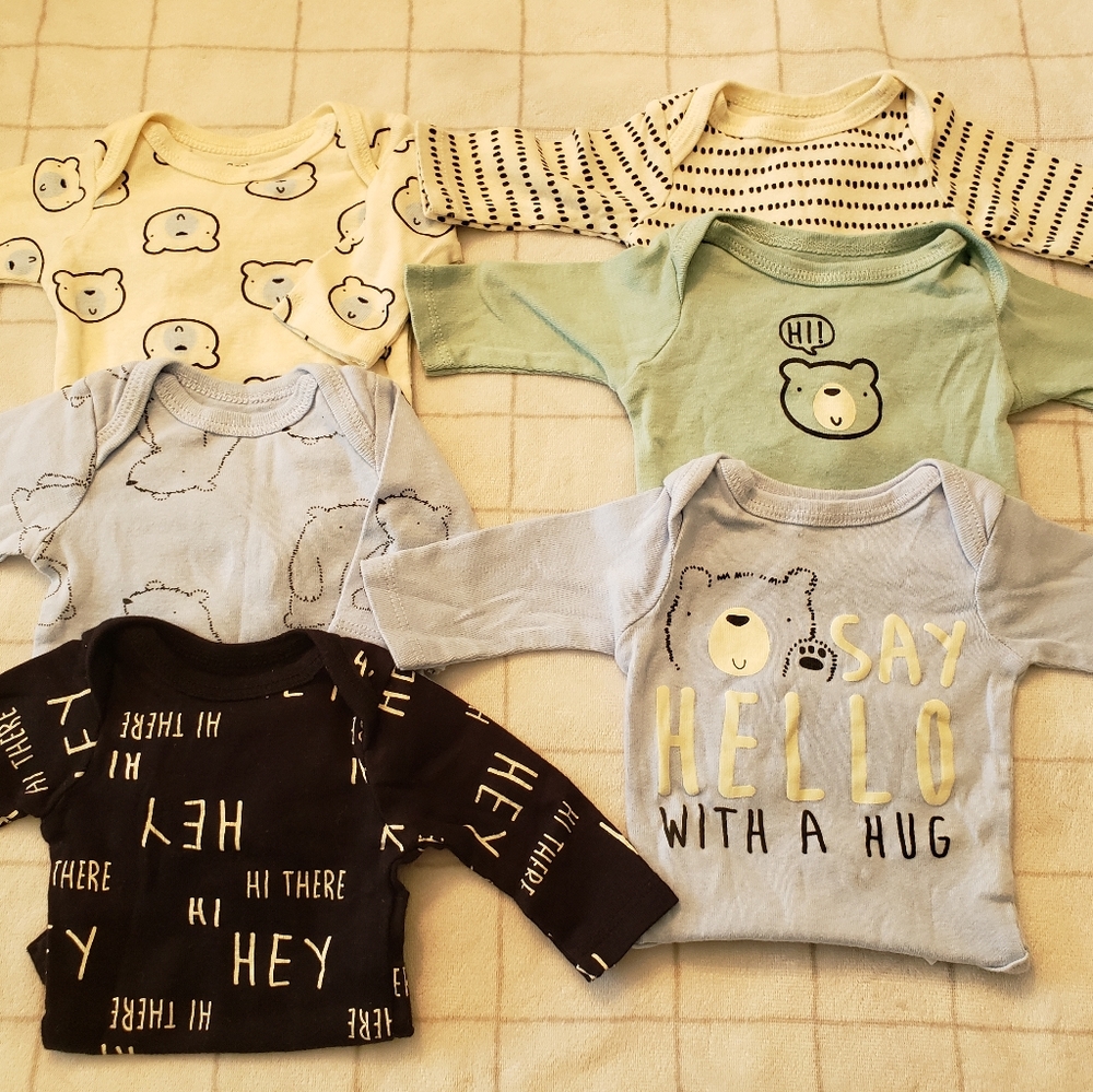 NWOT Gerber 6 piece bodysuit lot